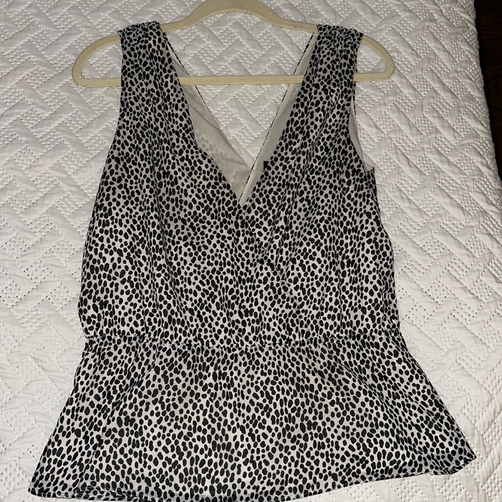 Polkadot top, banana republic